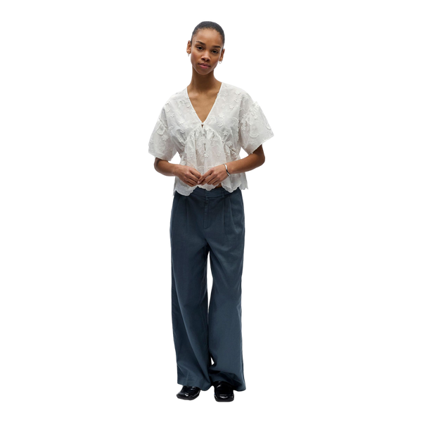 Object Objlora S/s Re V-neck Top