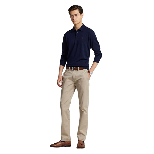 Polo Ralph Lauren Washable Wool Long Sleeve Polo Shirt