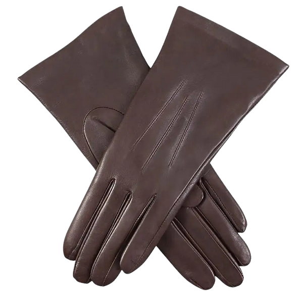 Dents Isabelle Cashmere Lined Hairsheep Leather Gloves in Mocca