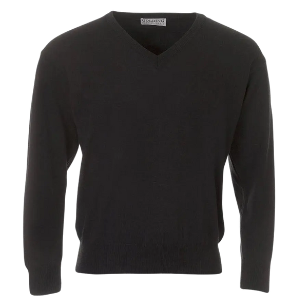Golding V-Neck Pullover in Black