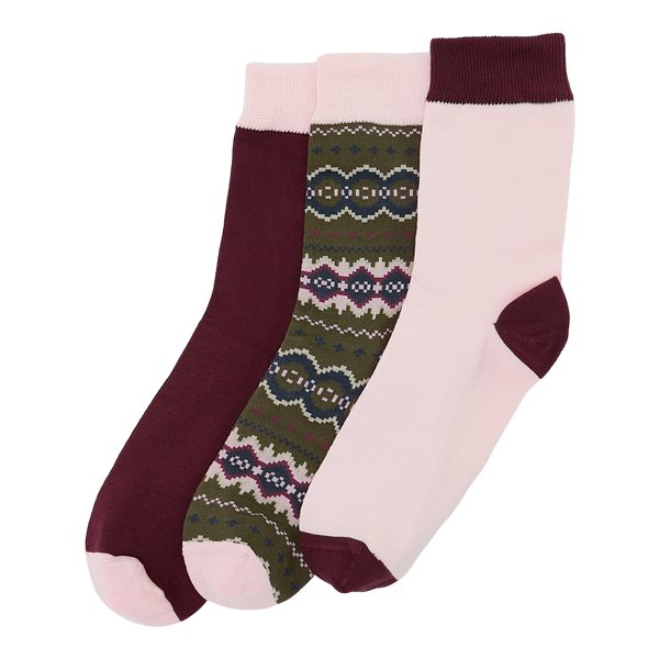 Barbour Helen Fair Isle Sock Gift Set