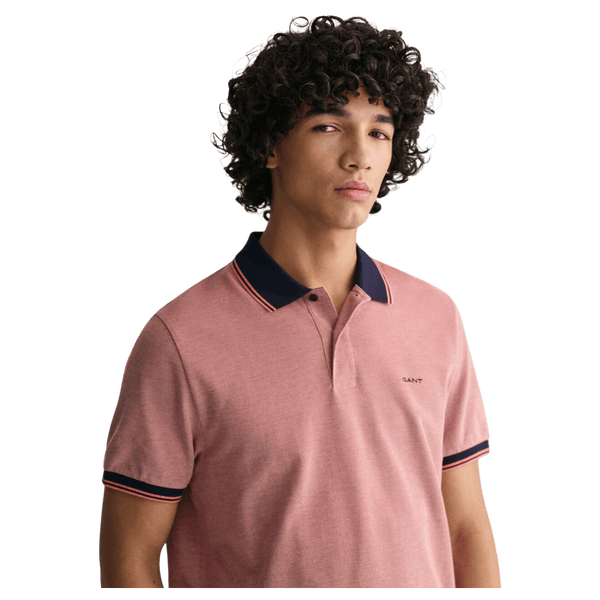 GANT Oxford Short Sleeve Pique Polo Shirt