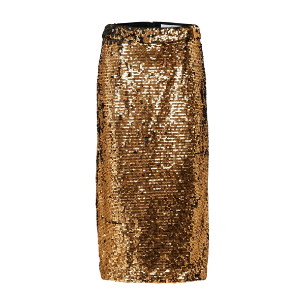 Selected Femme Sequin Slit Skirt