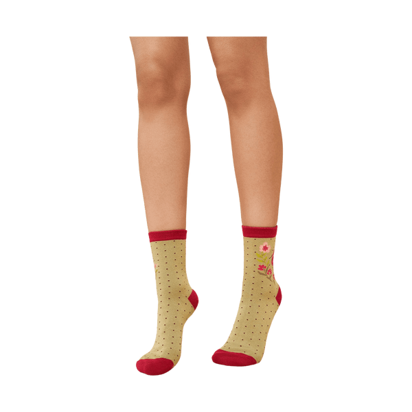 Powder Ladybird Ankle Socks for Women