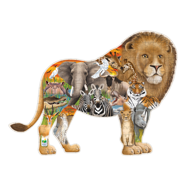 University Games Wildlife World Safari Puzzle