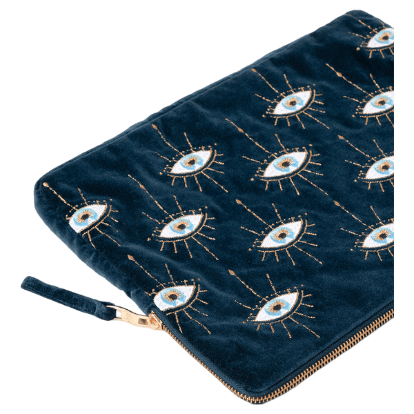 Elizabeth Scarlett Mystical Eye Velvet Laptop Case Small