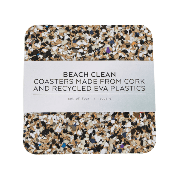 Liga Beach Clean Square Coaster Set of Four