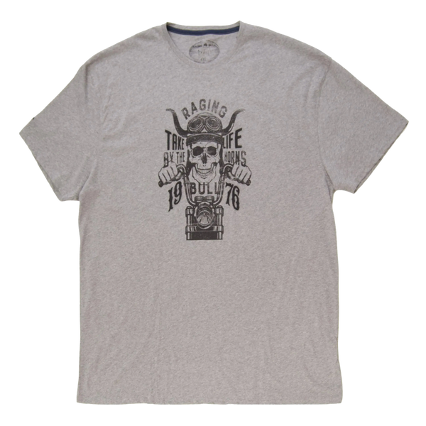 Raging Bull Biker Crew Neck T-Shirt for Men