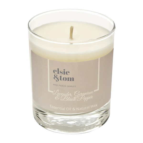 Elsie & Tom Essential Oil Scented 200G Candle (Various Fragrance Options)