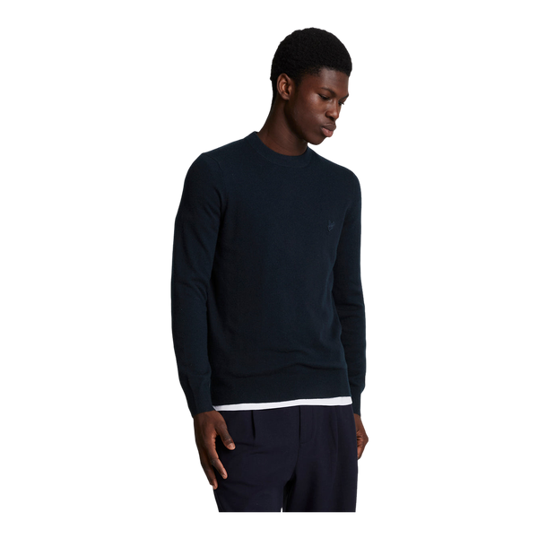 Lyle & Scott Tonal Eagle Lambswool Crew Neck Jumper