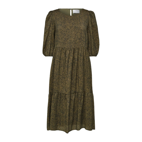 Selected Femme Printed Midi Dress for Women