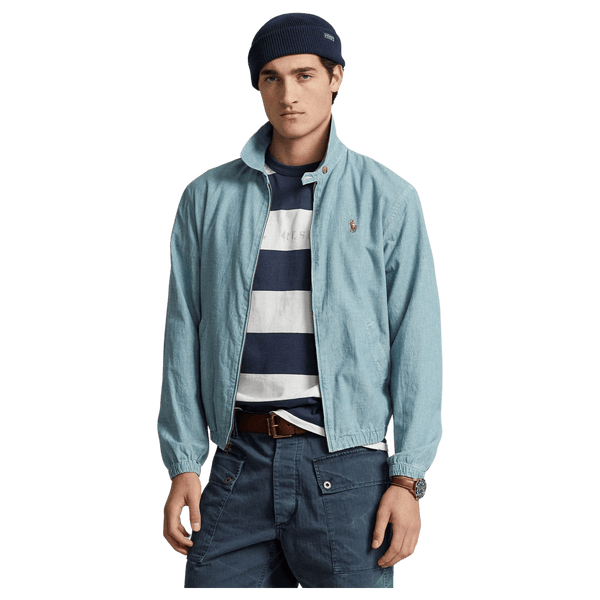 Polo Ralph Lauren Bayport Chambray Windbreaker Jacket