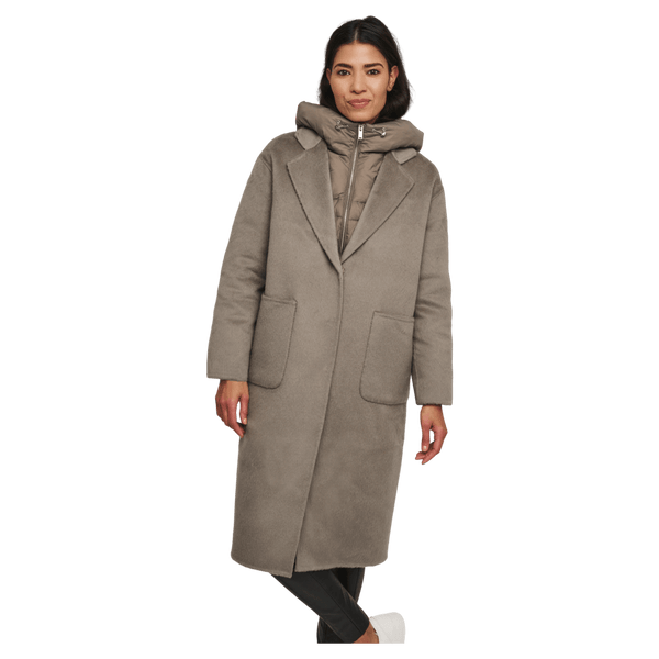 Rino & Pelle Reni Wool Coat With Removable Down Jacket
