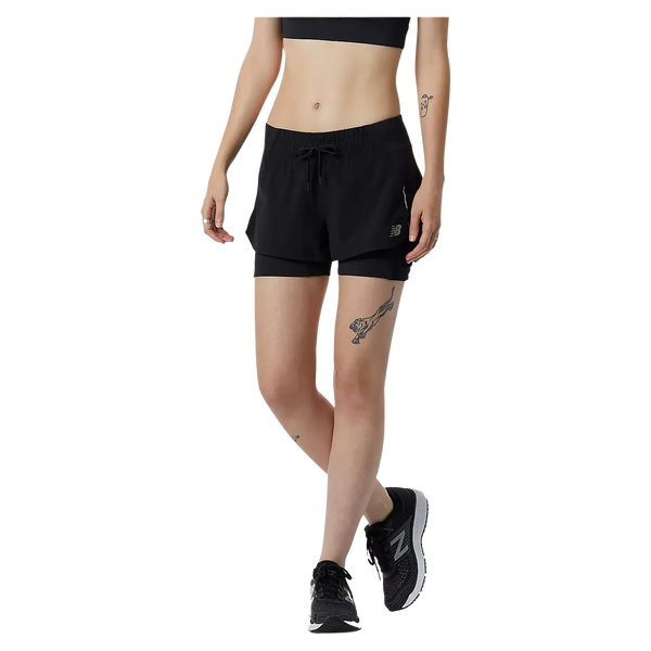 New Balance Impact Run 2 In 1 Short for Women