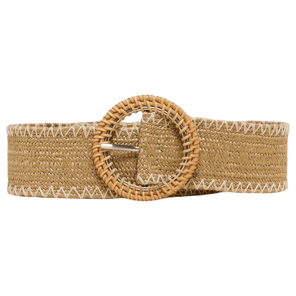 White Stuff Raffia Woven Belt