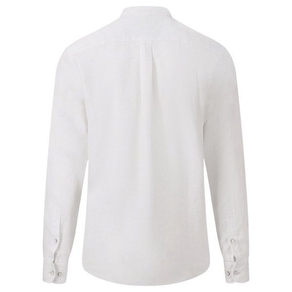 Fynch-Hatton Collarless Linen Shirt for Men