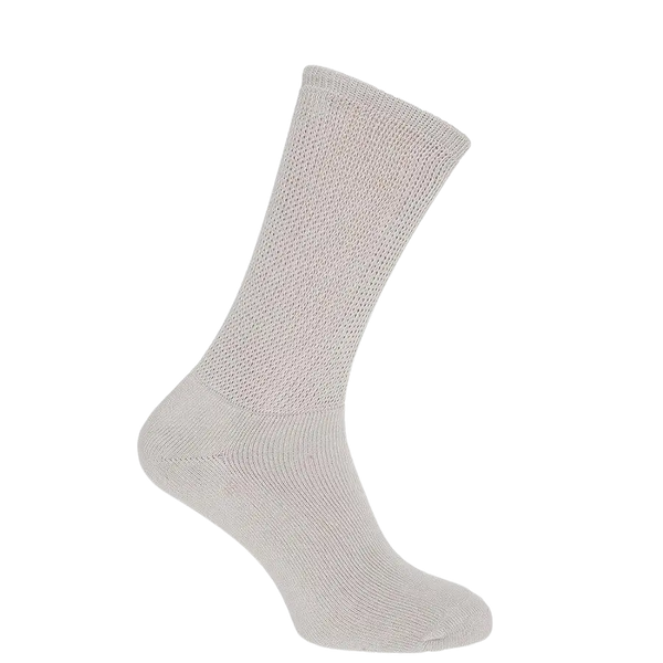 HJ Hall HJ1351 Diabetic Socks for Men in Oatmeal