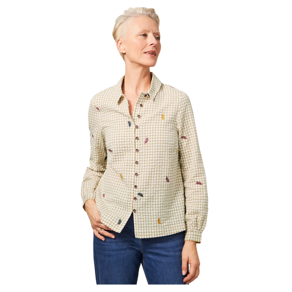 White Stuff Madeline Embroidered Shirt for Women