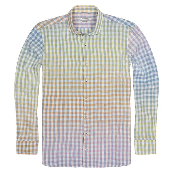 Giordano Bright Multi Colour Linen Check Shirt