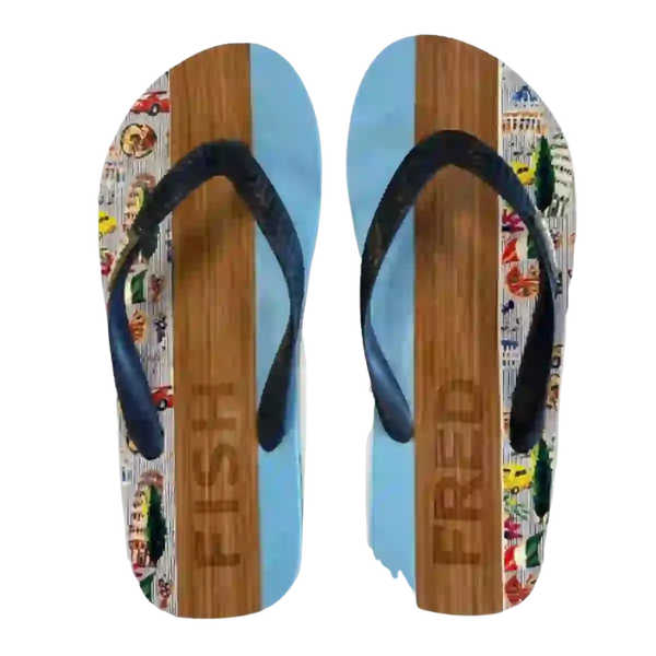 A Fish Named Fred Flip Flops