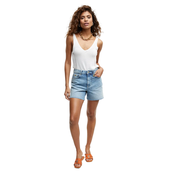 Holland Cooper High-Rise Denim Shorts for Women