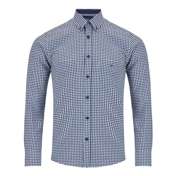 DG's Drifter Gingham Long Sleeve Button Down Shirt