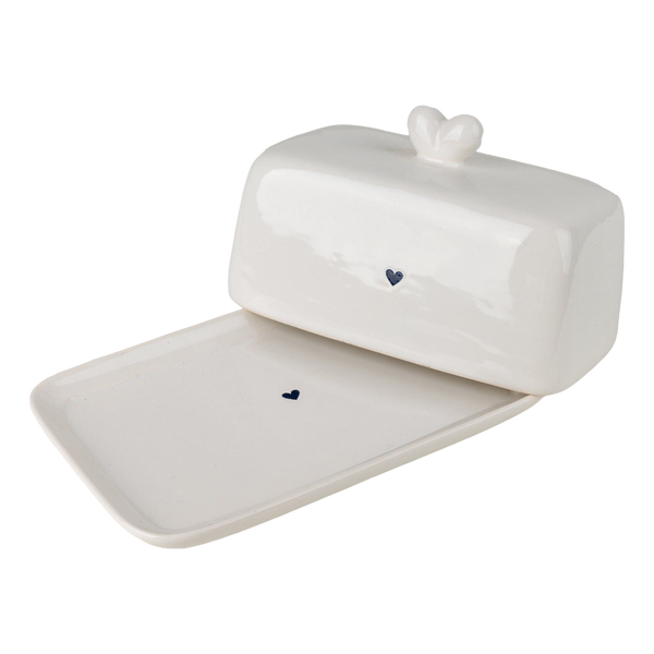 Candlelight Butter Dish - Hearts