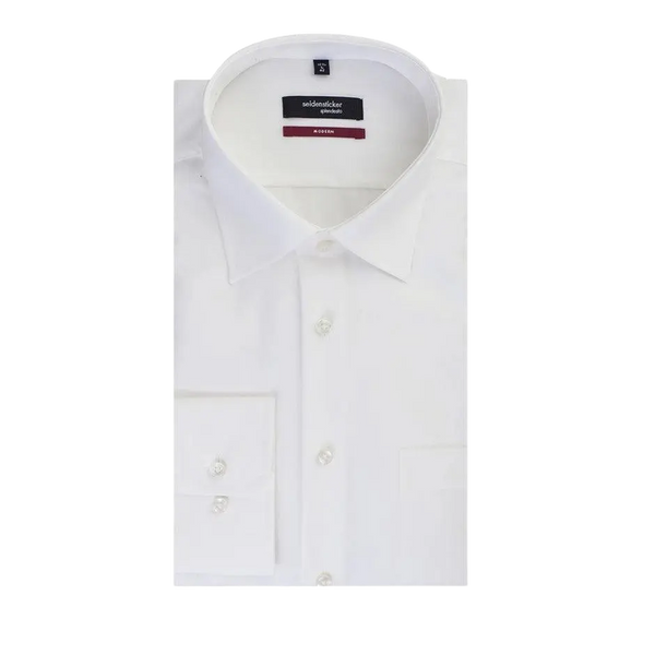Seidensticker Mens Non-Iron Cotton Shirt in Cream
