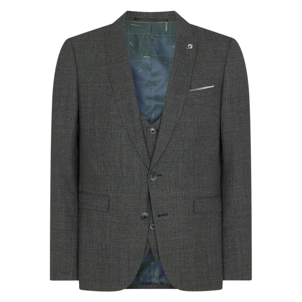Remus Uomo Birdseye Three Piece Suit for Men