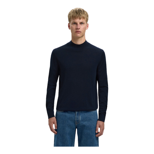 Selected Ray Long Sleeve Knit Merino Mock Neck