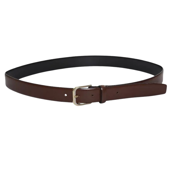 Oxford Leathercraft Feather Edge Leather Belt in Brown