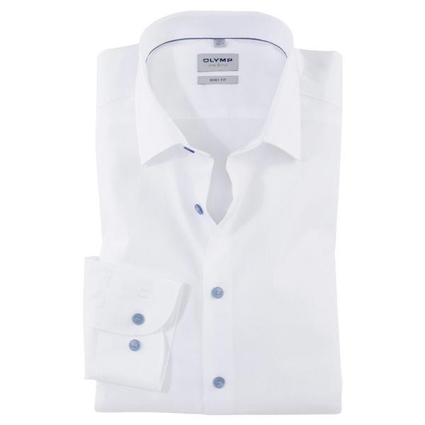 Olymp Body Fit Shirt With Contrast Buttons