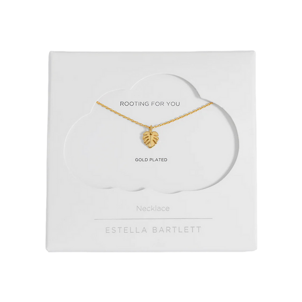 Estella Bartlett Monstera Leaf Necklace