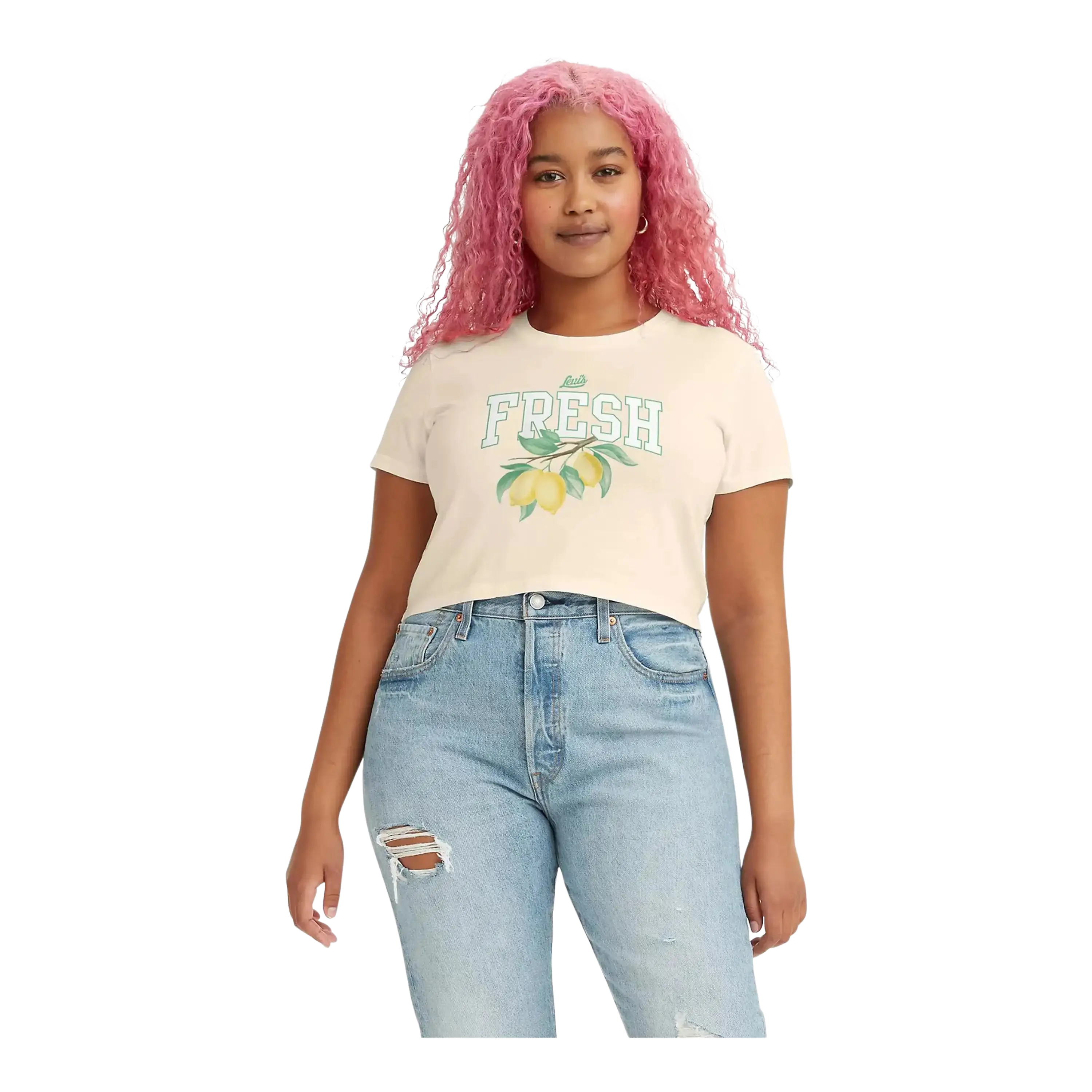 Levi's best sale cropped shirt