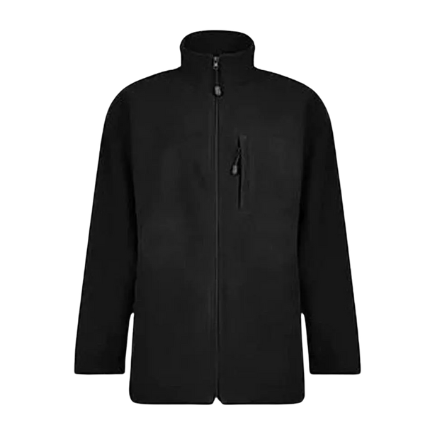 Espionage Quality Bonded Fleece Jacket for Men in Black