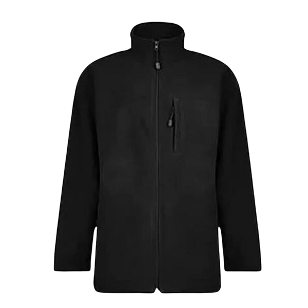 Espionage Quality Bonded Fleece Jacket in Black