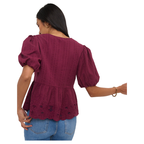Nobody's Child Aries Cutwork Blouse