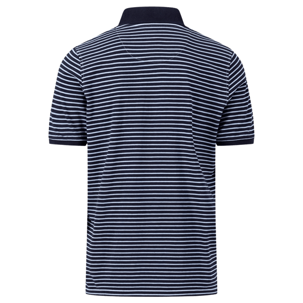 Fynch-Hatton Striped Jersey Polo Shirt for Men