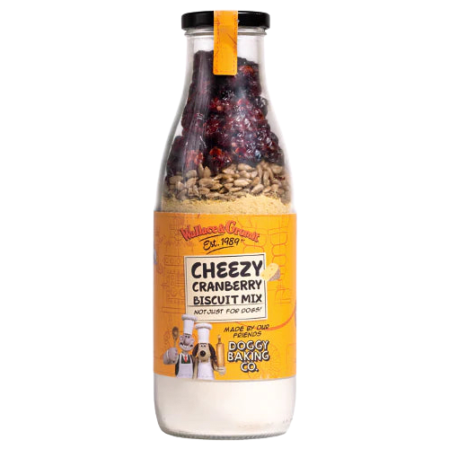 The Bottled Baking Co Wallace & Gromit Cheezy Cranberry Biscuit Bottled Mix