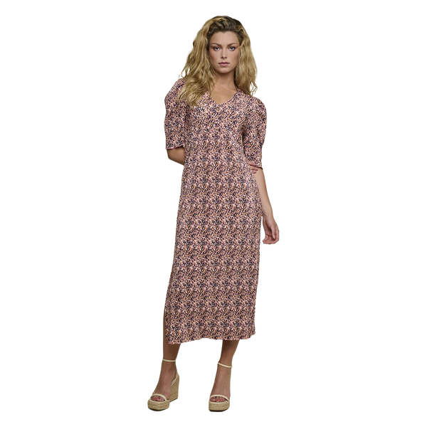 Rino & Pelle Foxy Puff Sleeve Long Dress for Women