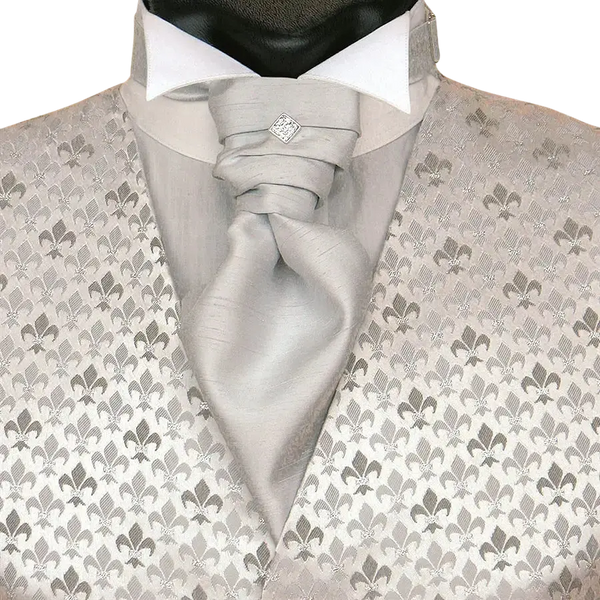Fancy Waistcoat in White & Silver