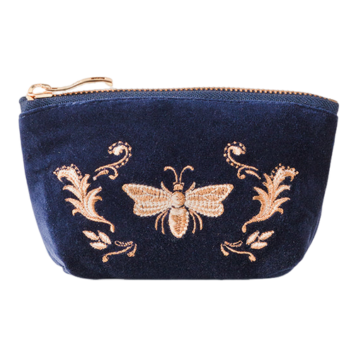 Elizabeth Scarlett Provencale Bee Velvet Coin Purse