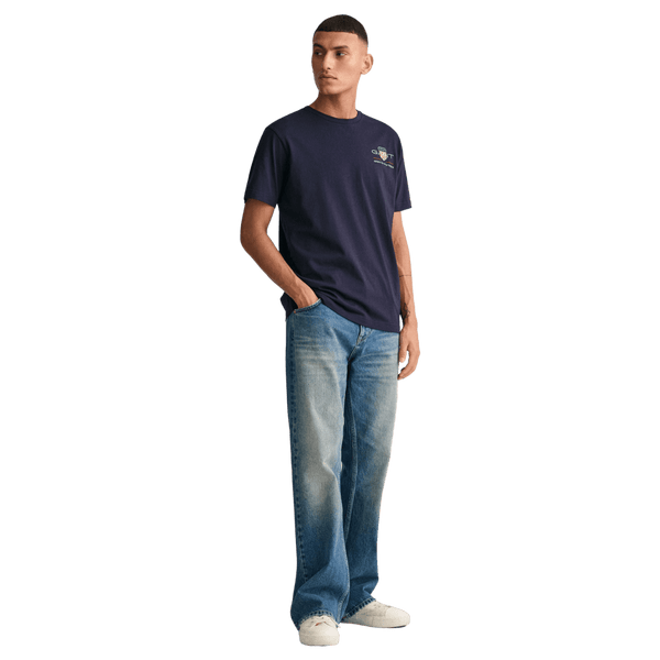 GANT Regular Archive Shield Embroidered Short Sleeve T-Shirt for Men