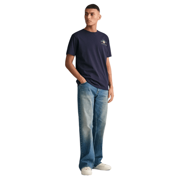 GANT Regular Archive Shield Embroidered Short Sleeve T-Shirt for Men