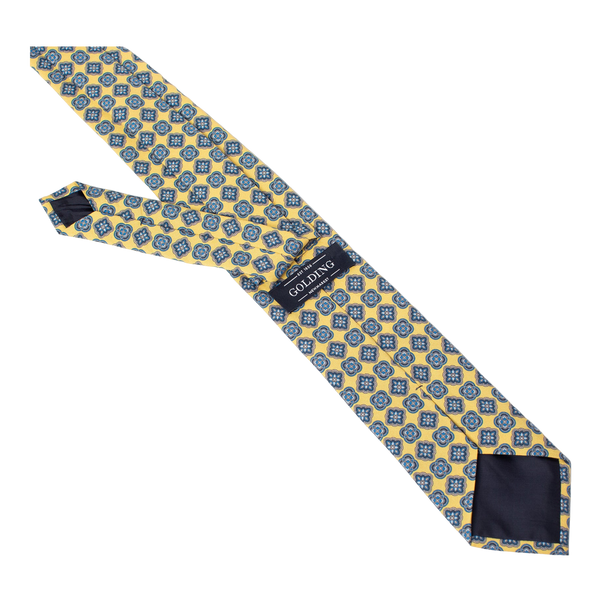 Golding Medallion Flower Print Tie
