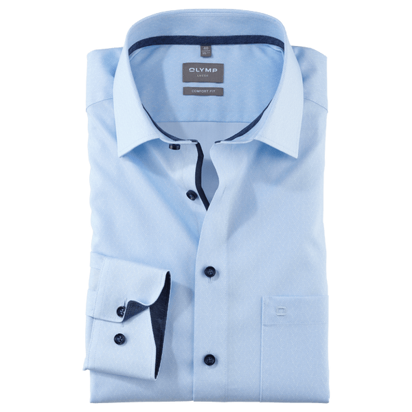 Olymp Patterned Formal Long Sleeve Shirt