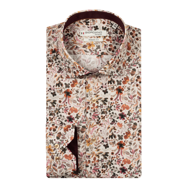 Giordano Long Sleeve Floral Shirt