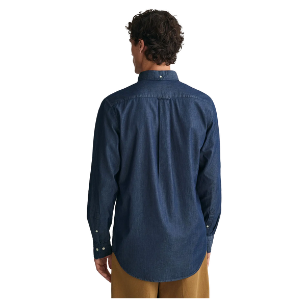 GANT Long Sleeve Indigo Shirt for Men