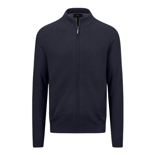 Fynch-Hatton Textured Zip Cardigan