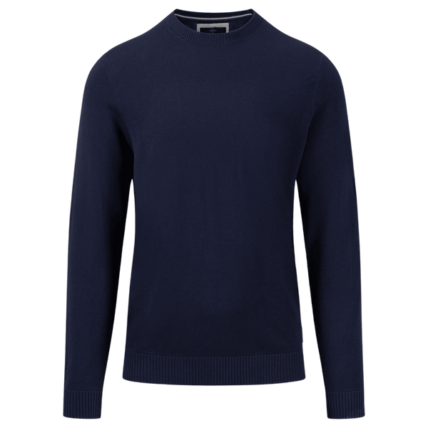 Fynch-Hatton Crew Neck Fine Knit Jumper for Men